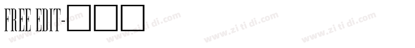 free edit字体转换